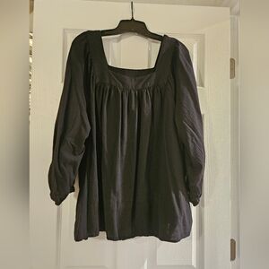 Black 3/4 blouse